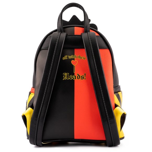 Loungefly Disney Queen of Hearts Villain Scene Mini Backpack & Zip Around Wallet - Picture 4 of 16
